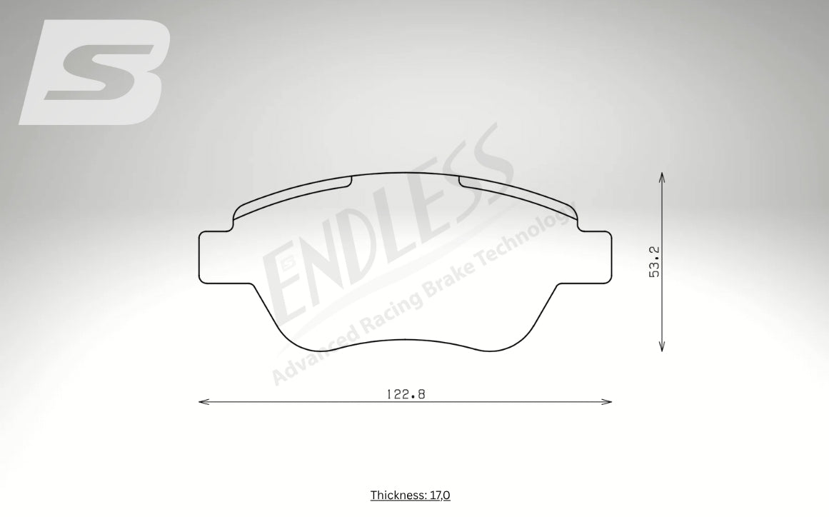 Endless Bremsbeläge Vorderachse für Fiat Art. A13810