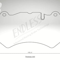Endless Bremsbeläge Vorderachse für Ferrari Art. A13830K