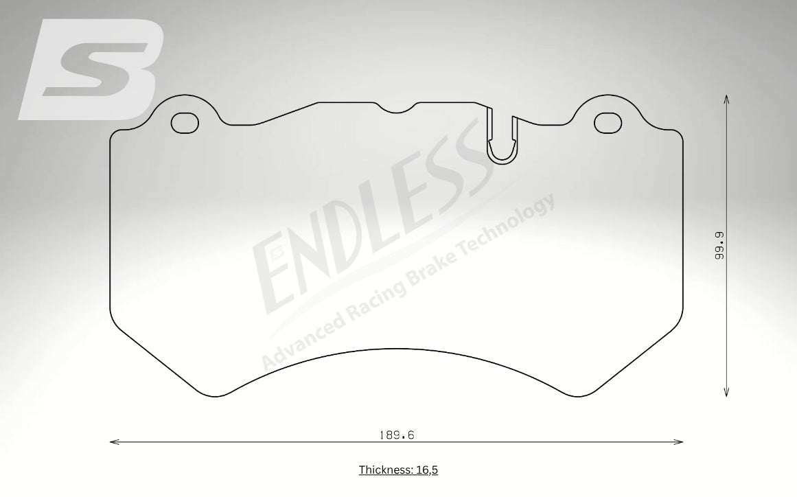 Endless Bremsbeläge Vorderachse für Ferrari Art. A13830K