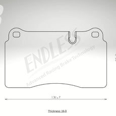 Endless Bremsbeläge Vorderachse für Ferrari Art. A13840