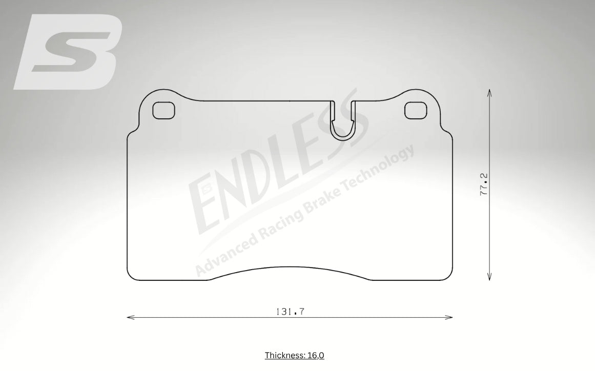 Endless Bremsbeläge Vorderachse für Ferrari Art. A13840