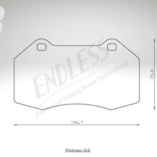 Endless Bremsbeläge Vorderachse für Fiat Art. A13910