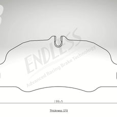Endless Bremsbeläge Vorderachse für Porsche Art. A13930