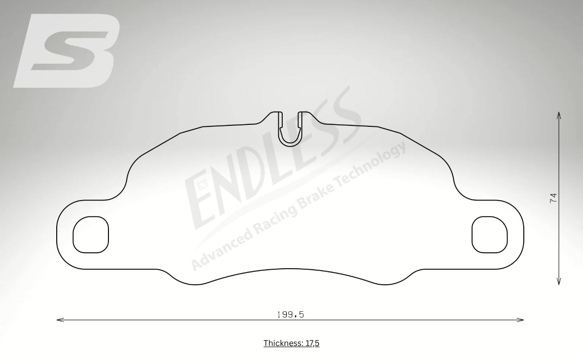 Endless Bremsbeläge Vorderachse für Porsche Art. A13930