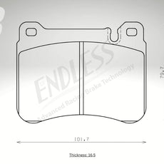 Endless Bremsbeläge Vorderachse für Mercedes Art. A13970