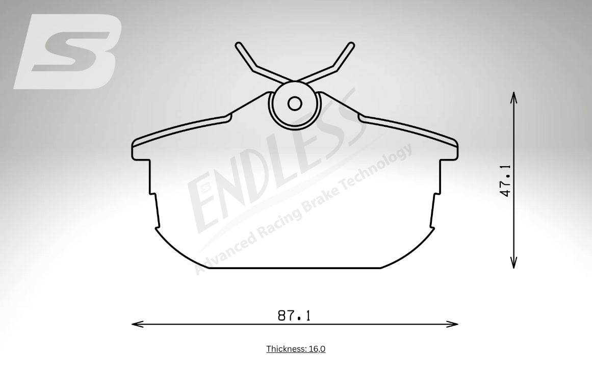 Endless Bremsbeläge Hinterachse für Mitsubishi Art. A14030