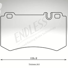 Endless Bremsbeläge Hinterachse für Mercedes Art. A14170