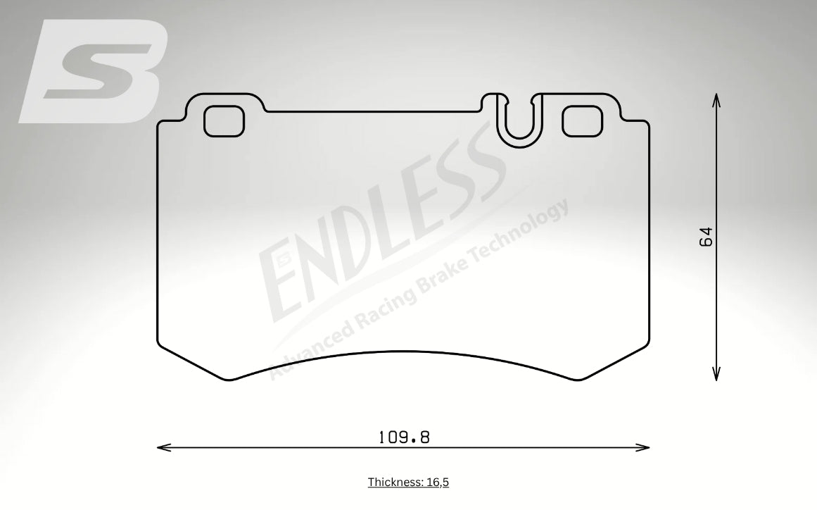 Endless Bremsbeläge Hinterachse für Mercedes Art. A14170