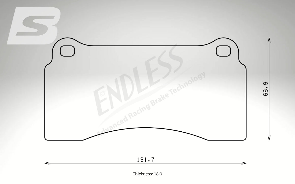 Endless Bremsbeläge Hinterachse für Lamborghini Art. A14270K