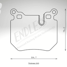 Endless Bremsbeläge Hinterachse für BMW Art. A14450
