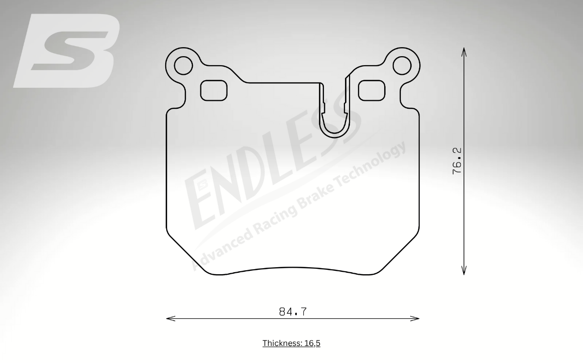 Endless Bremsbeläge Hinterachse für BMW Art. A14450