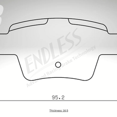 Endless Bremsbeläge Hinterachse für Peugeot Art. A14630