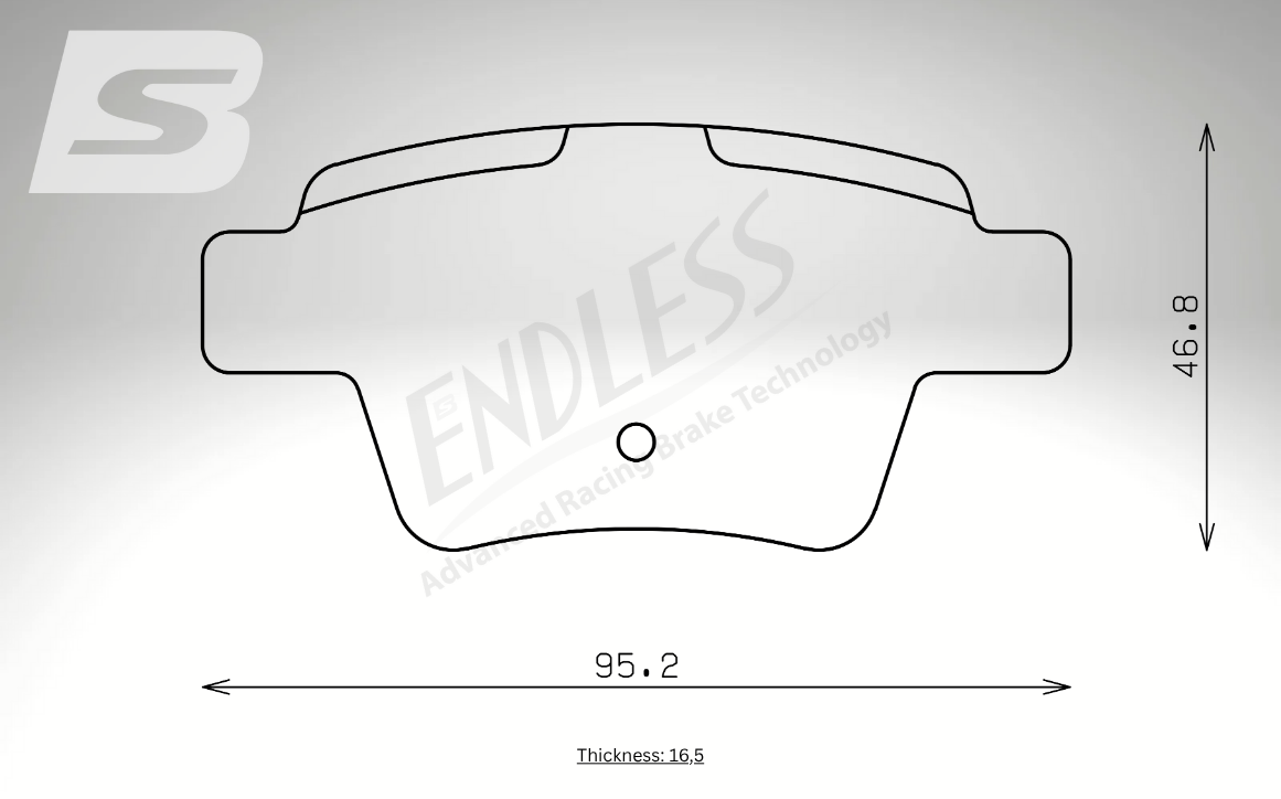 Endless Bremsbeläge Hinterachse für Citroen Art. A14630