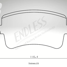 Endless Bremsbeläge Hinterachse für Audi Art. A14690