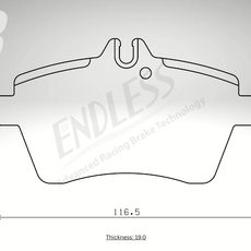 Endless Bremsbeläge Hinterachse für BMW Art. A14700
