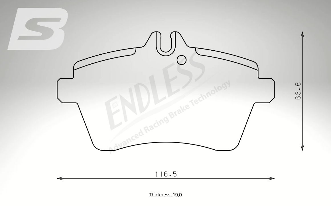 Endless Bremsbeläge Hinterachse für BMW Art. A14700