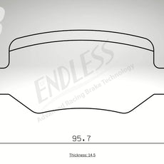 Endless Bremsbeläge Hinterachse für Mercedes Art. A14720