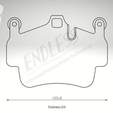 Endless Bremsbeläge Hinterachse für Porsche Art. A14750