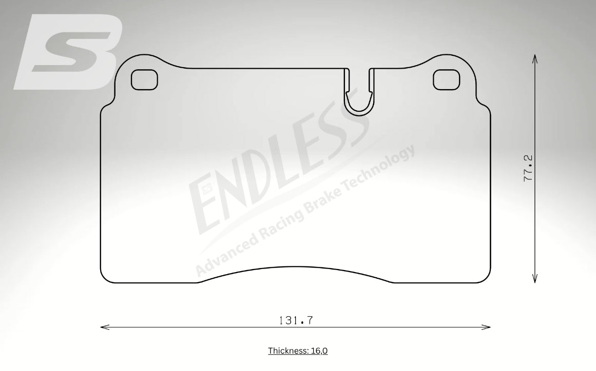 Endless Bremsbeläge Hinterachse für Nissan Art. A14840K