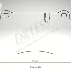 Endless Bremsbeläge Hinterachse für Lamborghini Art. A14840