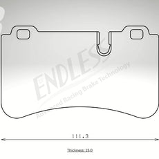 Endless Bremsbeläge Hinterachse für Mercedes Art. A14890