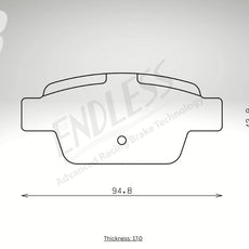 Endless Bremsbeläge Hinterachse für Lancia Art. A14920