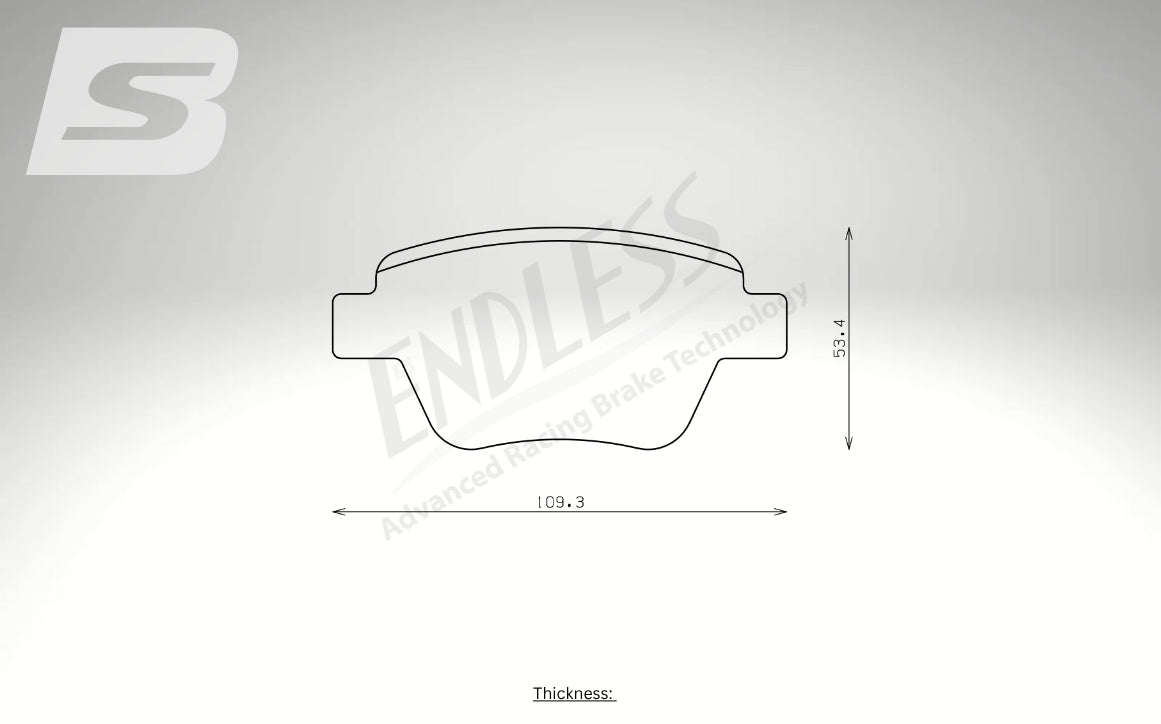 Endless Bremsbeläge Hinterachse für Seat Art. A14940