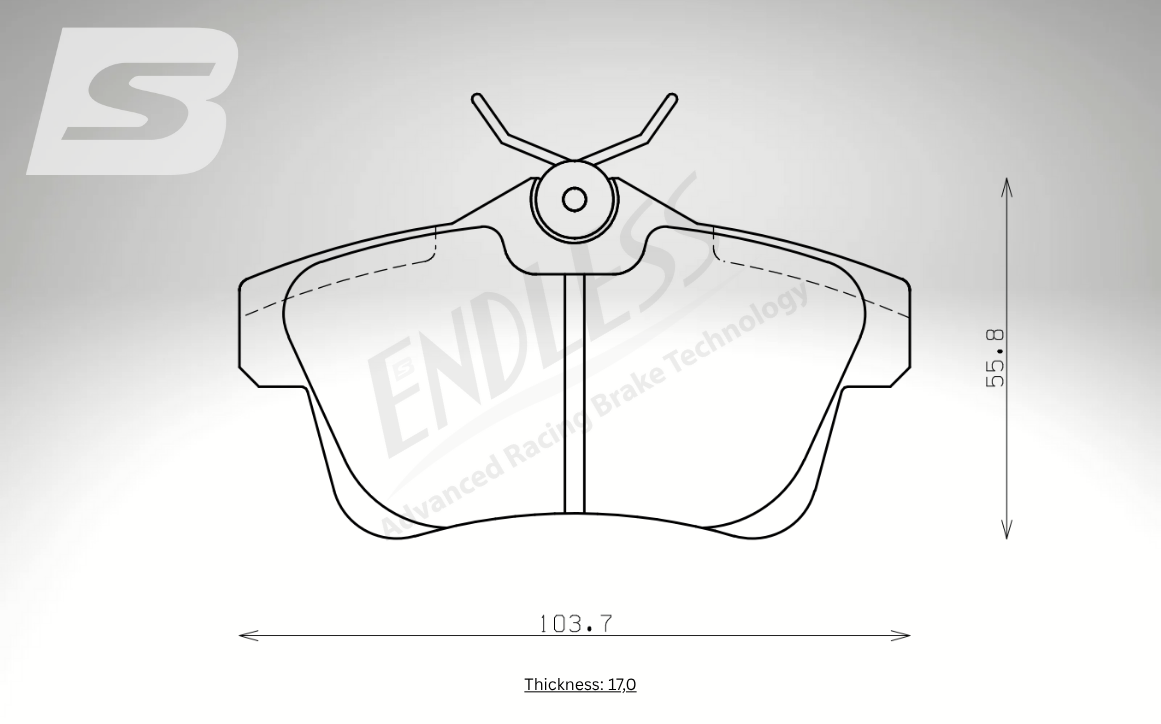 Endless Bremsbeläge Hinterachse für Citroen Art. A14990