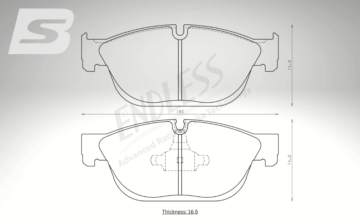 Endless Bremsbeläge Vorderachse für Citroen Art. A23030