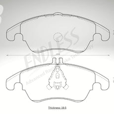 Endless Bremsbeläge Vorderachse für Mercedes Art. A23080