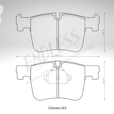 Endless Bremsbeläge Vorderachse für BMW Art. A23120