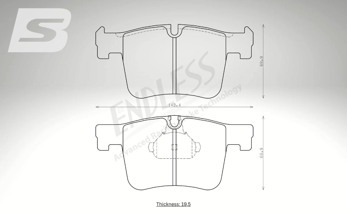 Endless Bremsbeläge Vorderachse für BMW Art. A23120