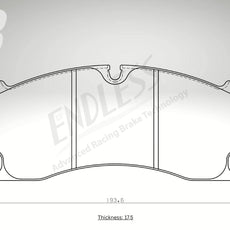 Endless Bremsbeläge Vorderachse für Porsche Art. A23160K