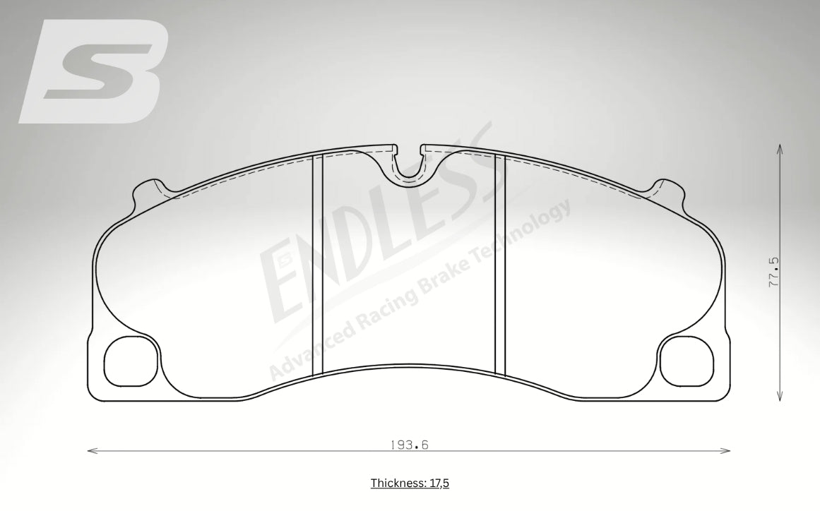 Endless Bremsbeläge Vorderachse für Porsche Art. A23160