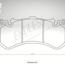 Endless Bremsbeläge Vorderachse für Mercedes Art. A23320K