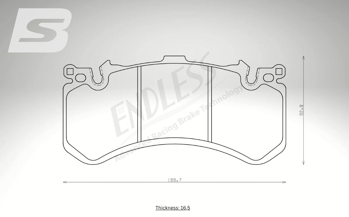 Endless Bremsbeläge Vorderachse für Bentley Art. A23320K