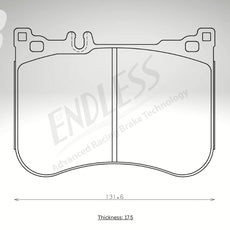 Endless Bremsbeläge Vorderachse für Mercedes Art. A23340