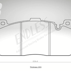 Endless Bremsbeläge Vorderachse für BMW Art. A23380K
