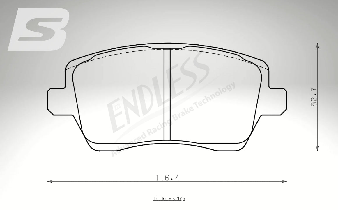 Endless Bremsbeläge Vorderachse für Suzuki Art. A23430