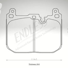 Endless Bremsbeläge Vorderachse für Mini Art. A23490