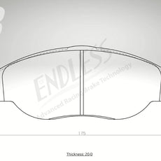 Endless Bremsbeläge Vorderachse für Cupra Art. A23500