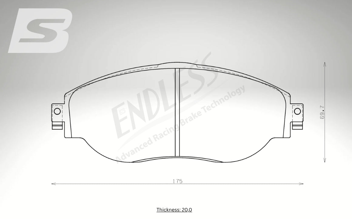 Endless Bremsbeläge Vorderachse für Cupra Art. A23500