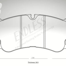 Endless Bremsbeläge Vorderachse für Porsche Art. A23520K