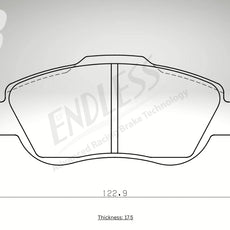 Endless Bremsbeläge Vorderachse für Fiat Art. A23530