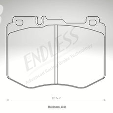 Endless Bremsbeläge Vorderachse für Mercedes Art. A23660