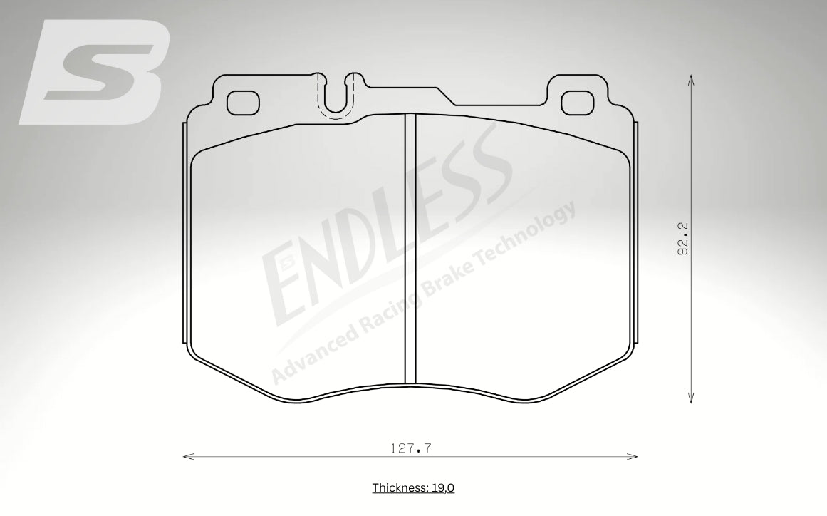 Endless Bremsbeläge Vorderachse für Mercedes Art. A23660