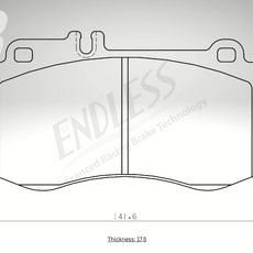 Endless Bremsbeläge Vorderachse für Mercedes Art. A23680