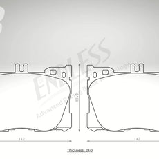 Endless Bremsbeläge Vorderachse für Mercedes Art. A23700
