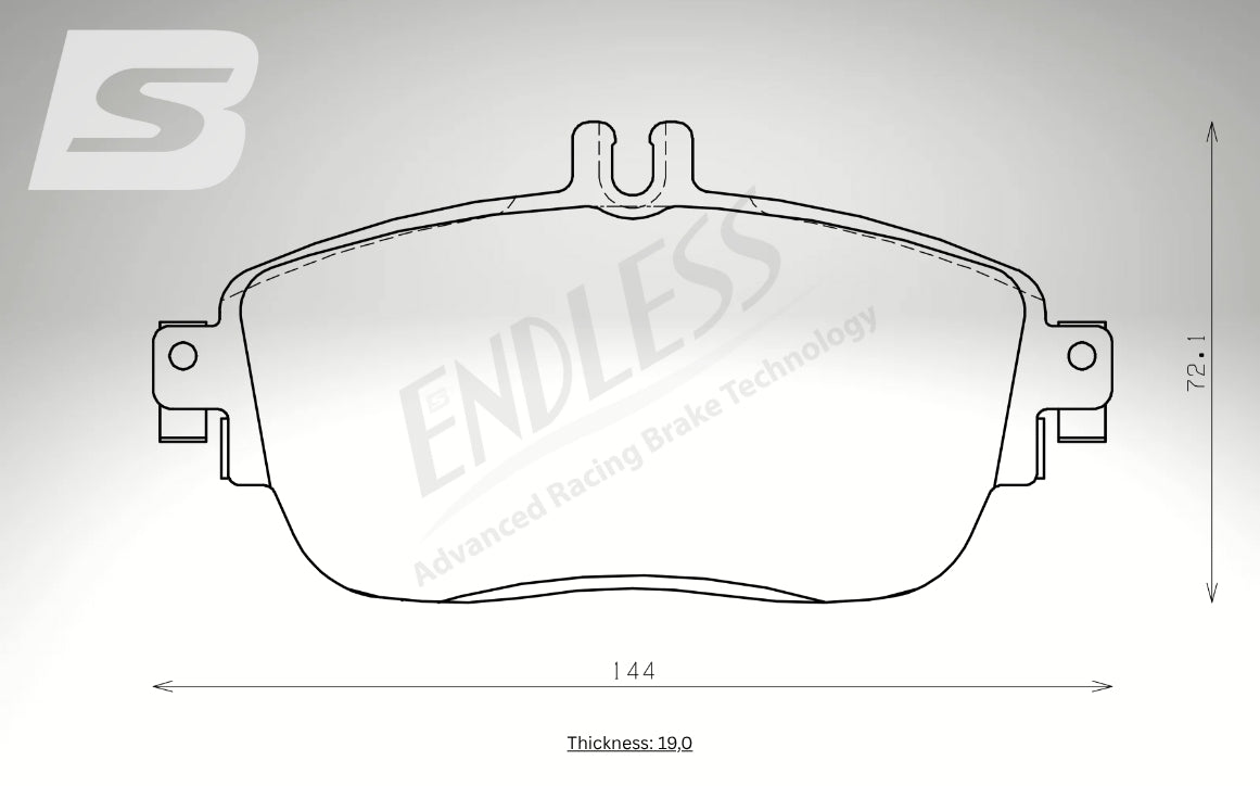 Endless Bremsbeläge Vorderachse für Infiniti Art. A23730