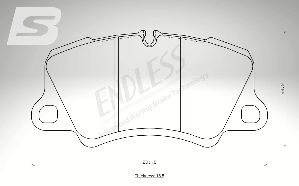 Endless Bremsbeläge Vorderachse für Ferrari Art. A23770K